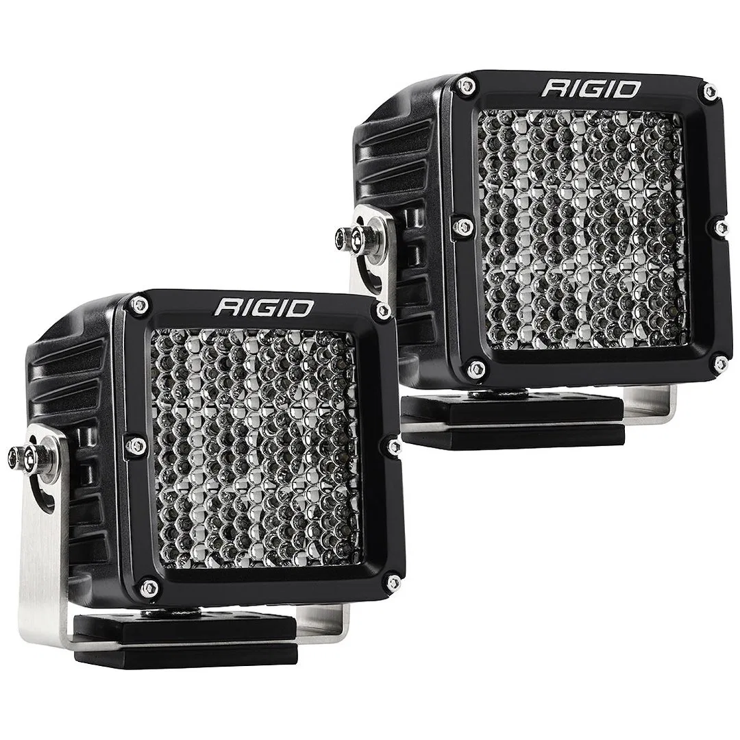 322713 – RIGID IND Driving/ Fog Light, LED Bulb 12 LED Bulbs 4 Inch Square 88 Watt Bulbs Amp Draw 6.29 AMP Diffused D...